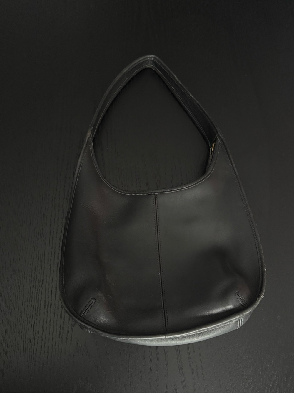 Vintage Coach Black Ergo Pocket Zip Bag